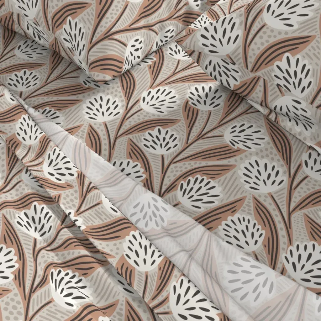 Climbing Vines Floral Cal King Sheet Set - White alternate view