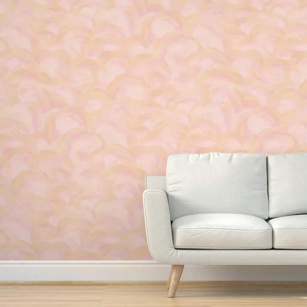 Cloudfarm Dawn Peel and Stick Wallpaper - Blush Pink product