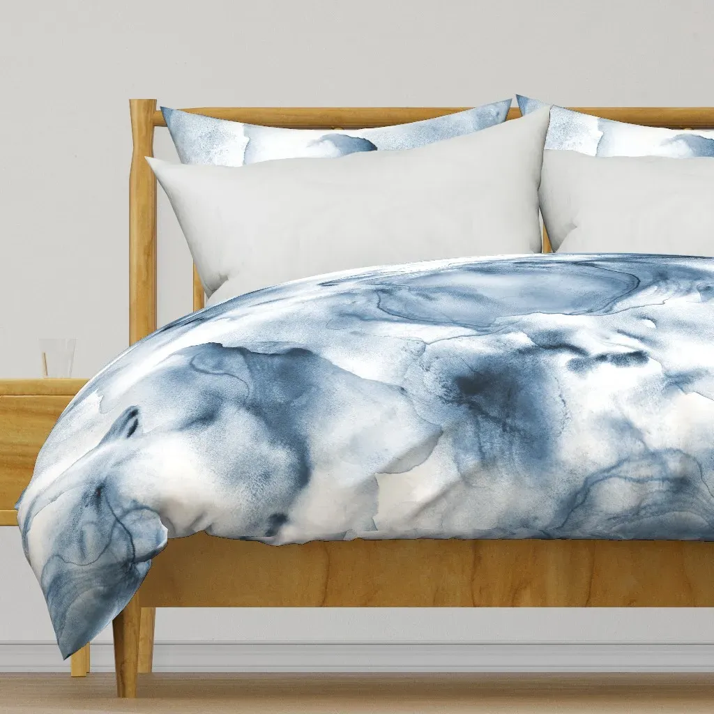 Clouds Duvet Cover - Bleached Denim Blue product