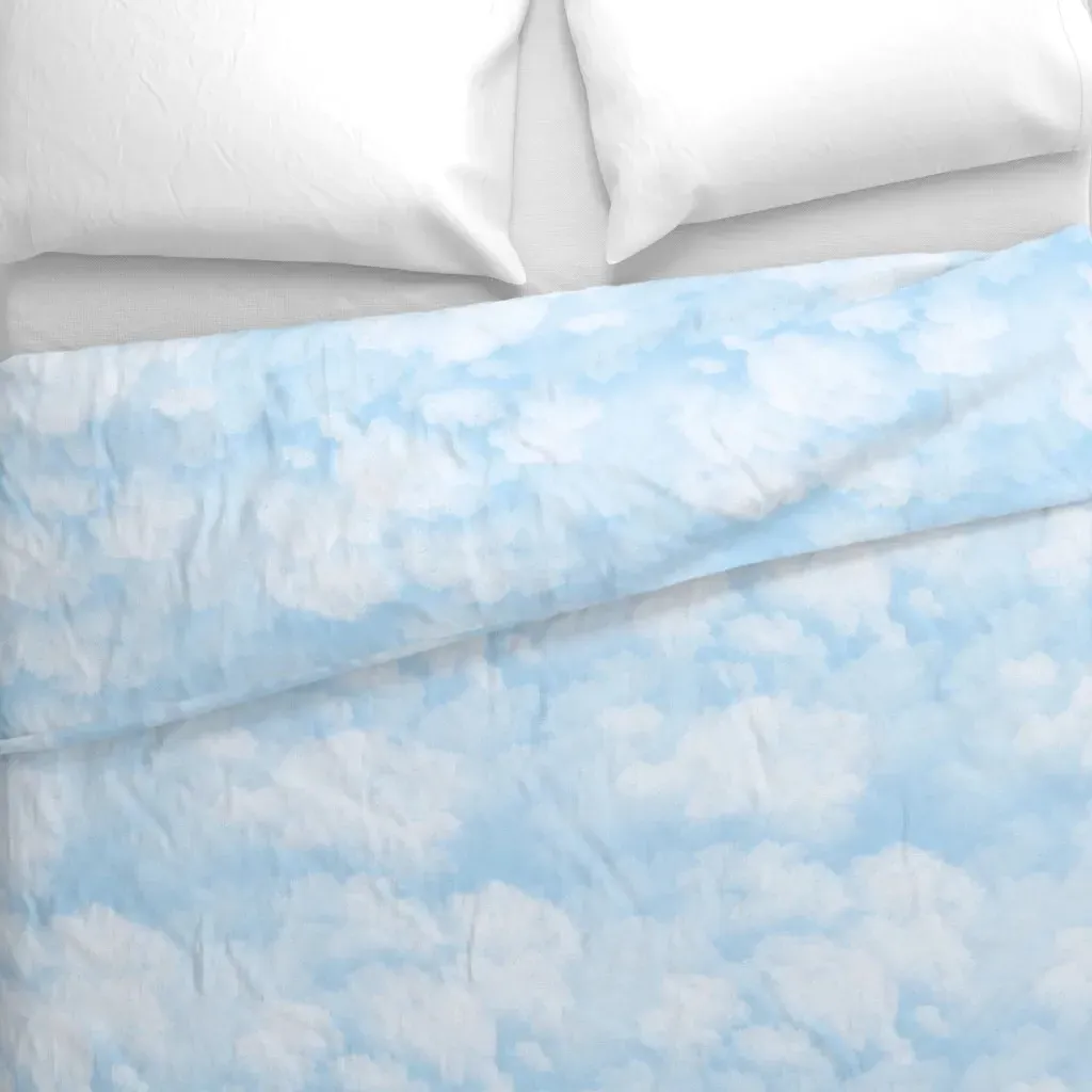 Clouds Duvet Cover - Light Blue alternate view