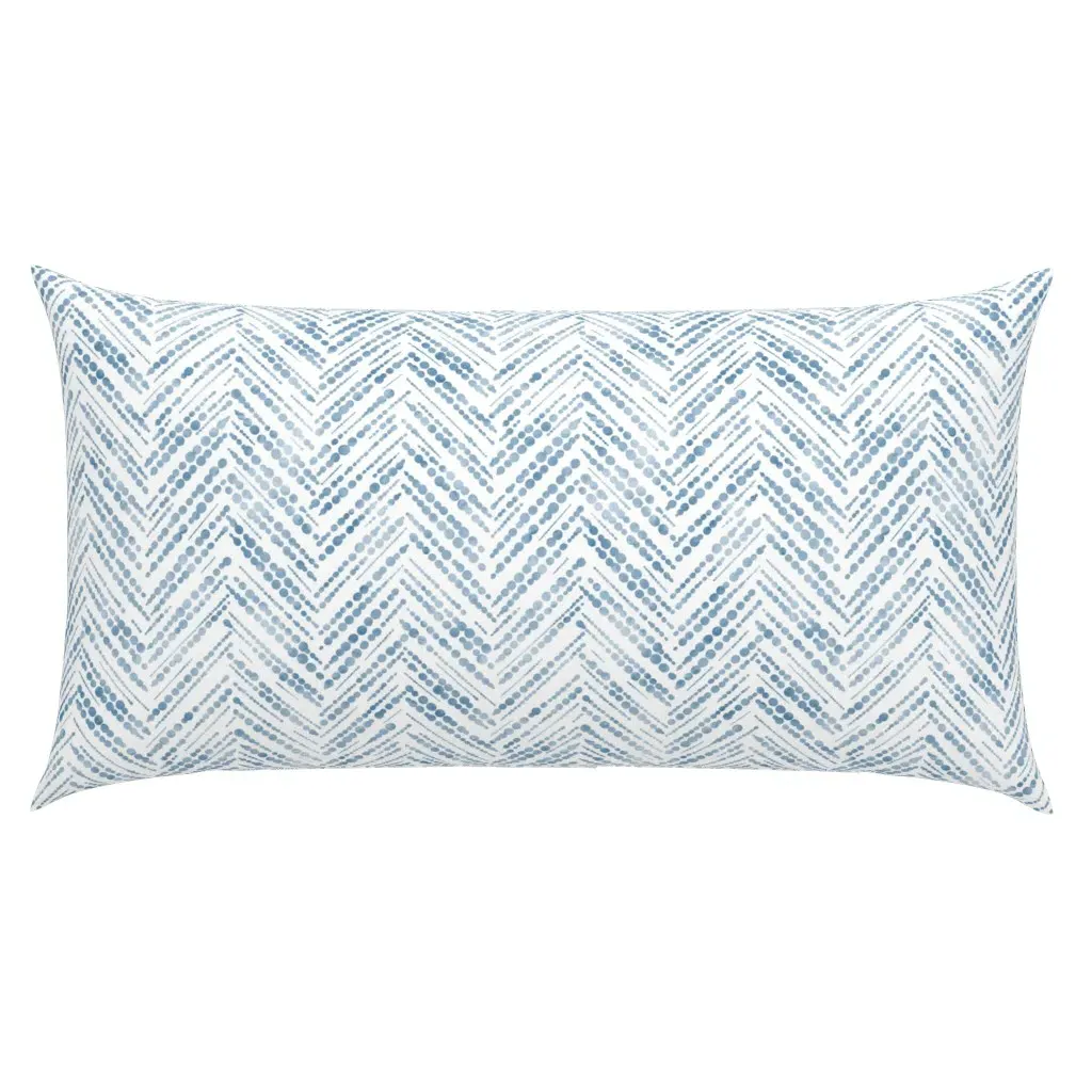 Coastal Arrow Herringbone Chevron King Pillow Sham - Blue product