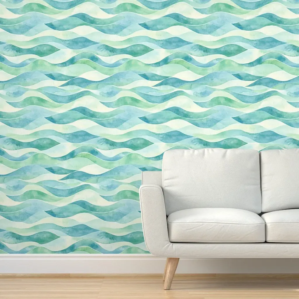 Coastal Calm Large Scale Peel and Stick Wallpaper - Removable product