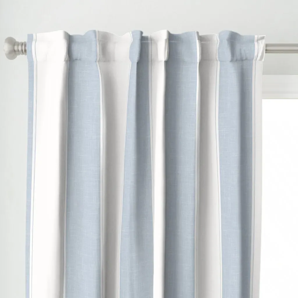 Coastal Casual Linen Curtain Panel - Light Blue alternate view
