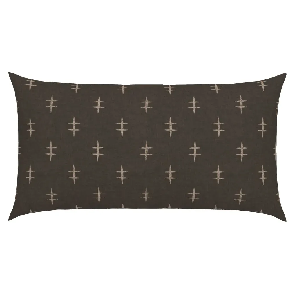 Coastal Fish Bone Abstract Japandi Cross Hatch King Pillow Sham - Beige product
