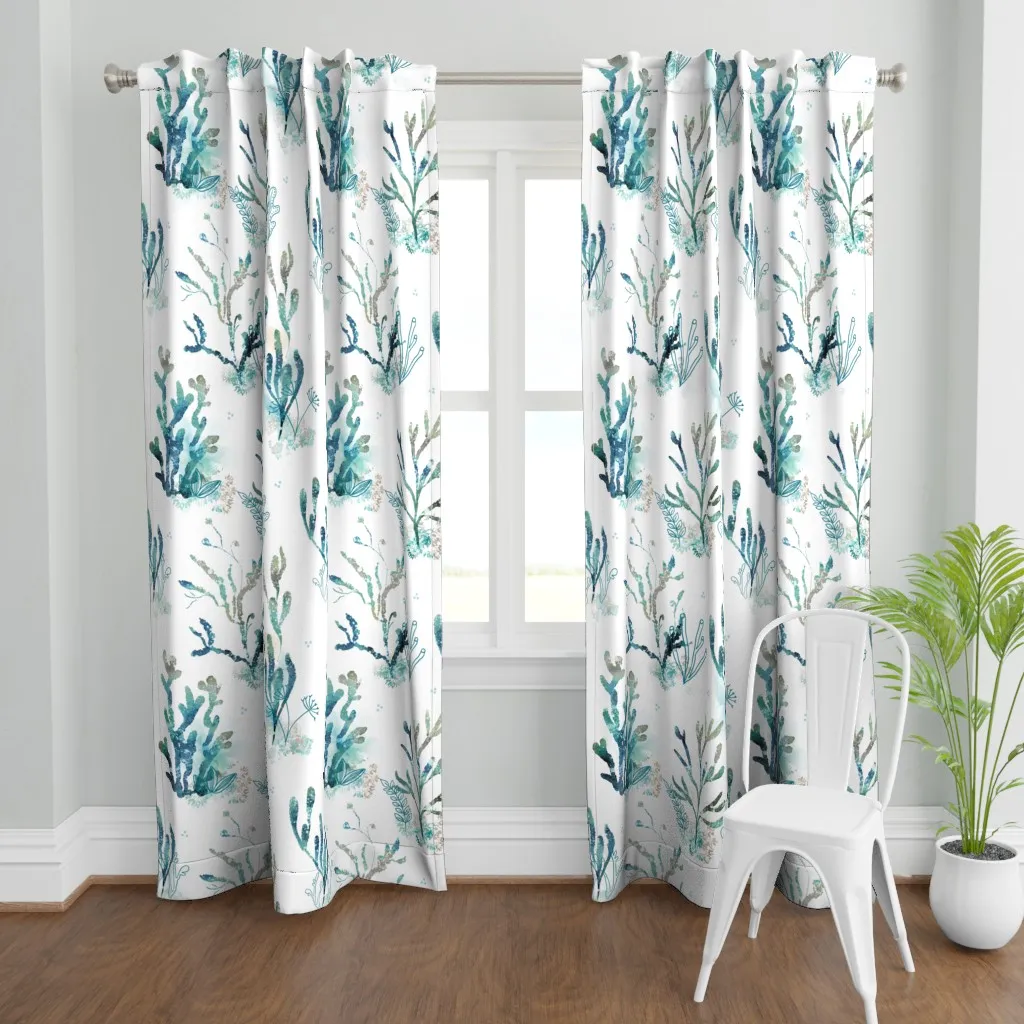 Coastal Nautical Beach Curtain Panel product