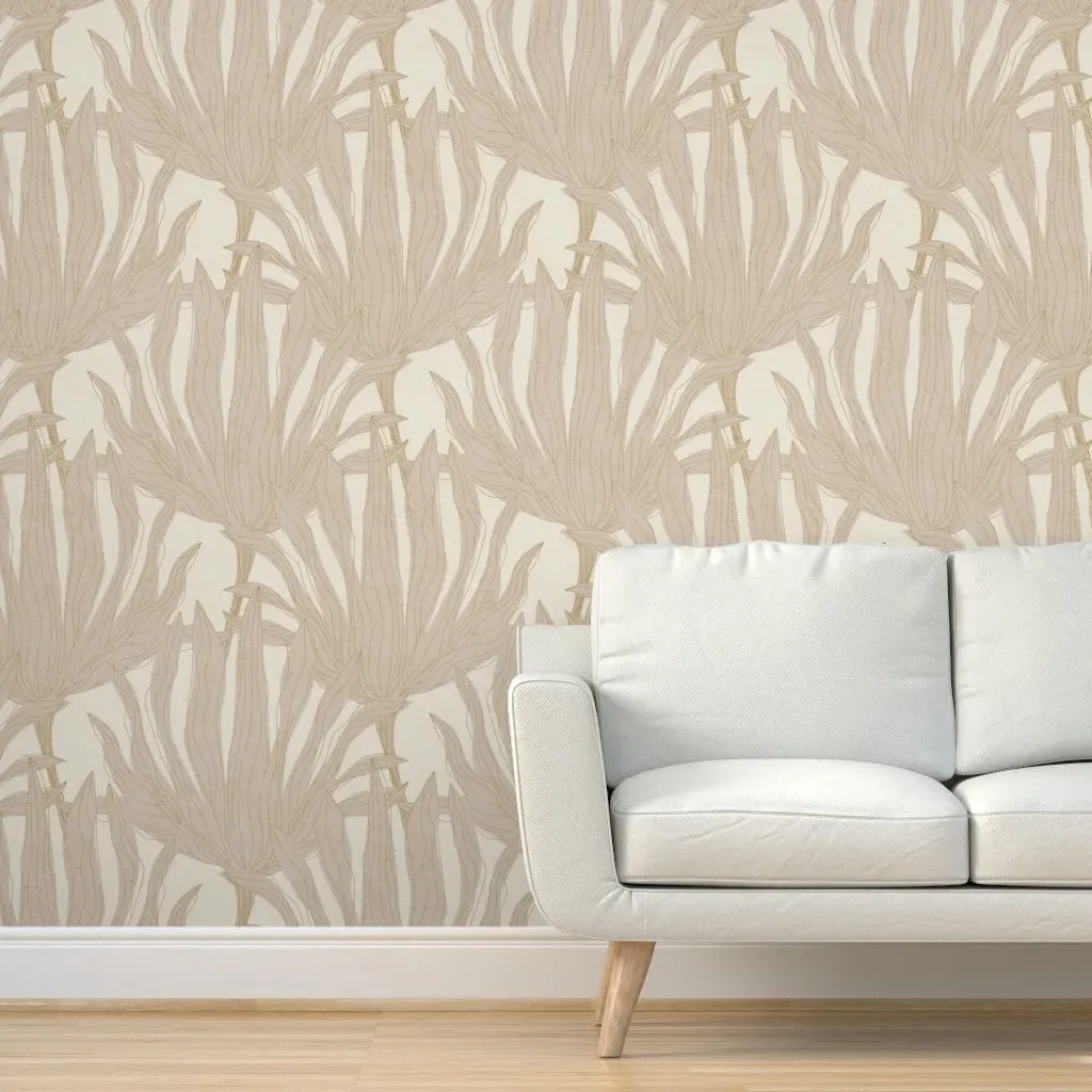 Coastal Palms Peel and Stick Wallpaper - Beige product