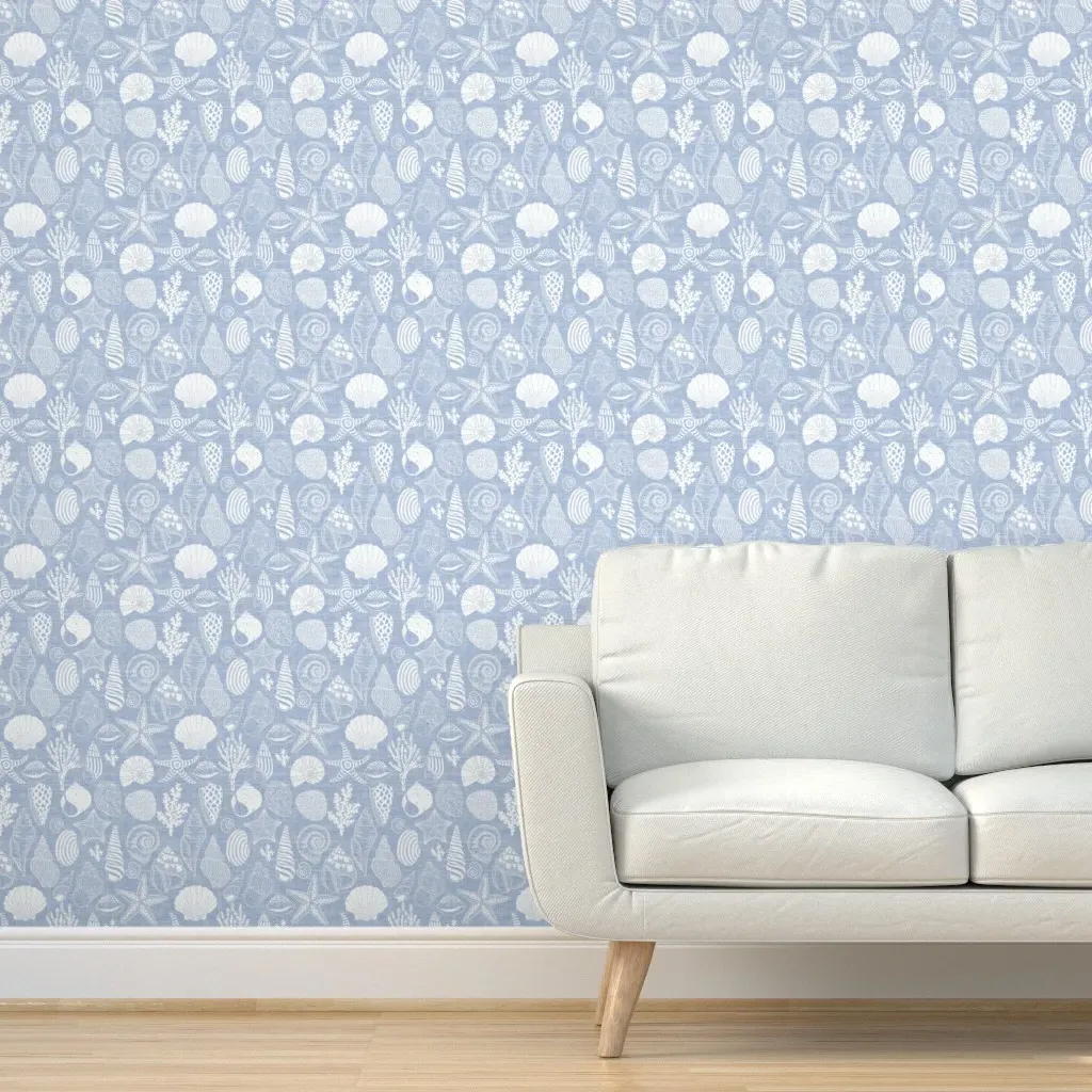 Coastal Treasures Peel and Stick Wallpaper - White product