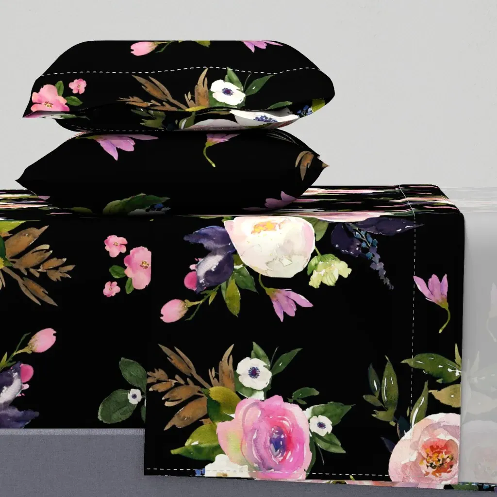 Colette Blooms King Sheet Set - Blush Pink product