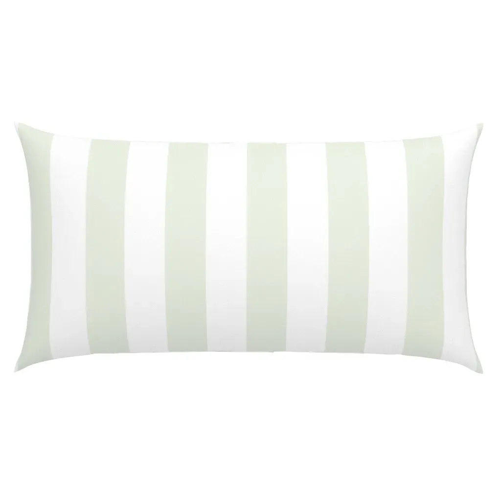 Colossal Stripe Faded Basil King Pillow Sham - Pale Green product