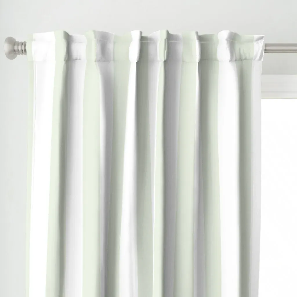 Colossal Stripe Faded Curtain Panel - Pale Green alternate view