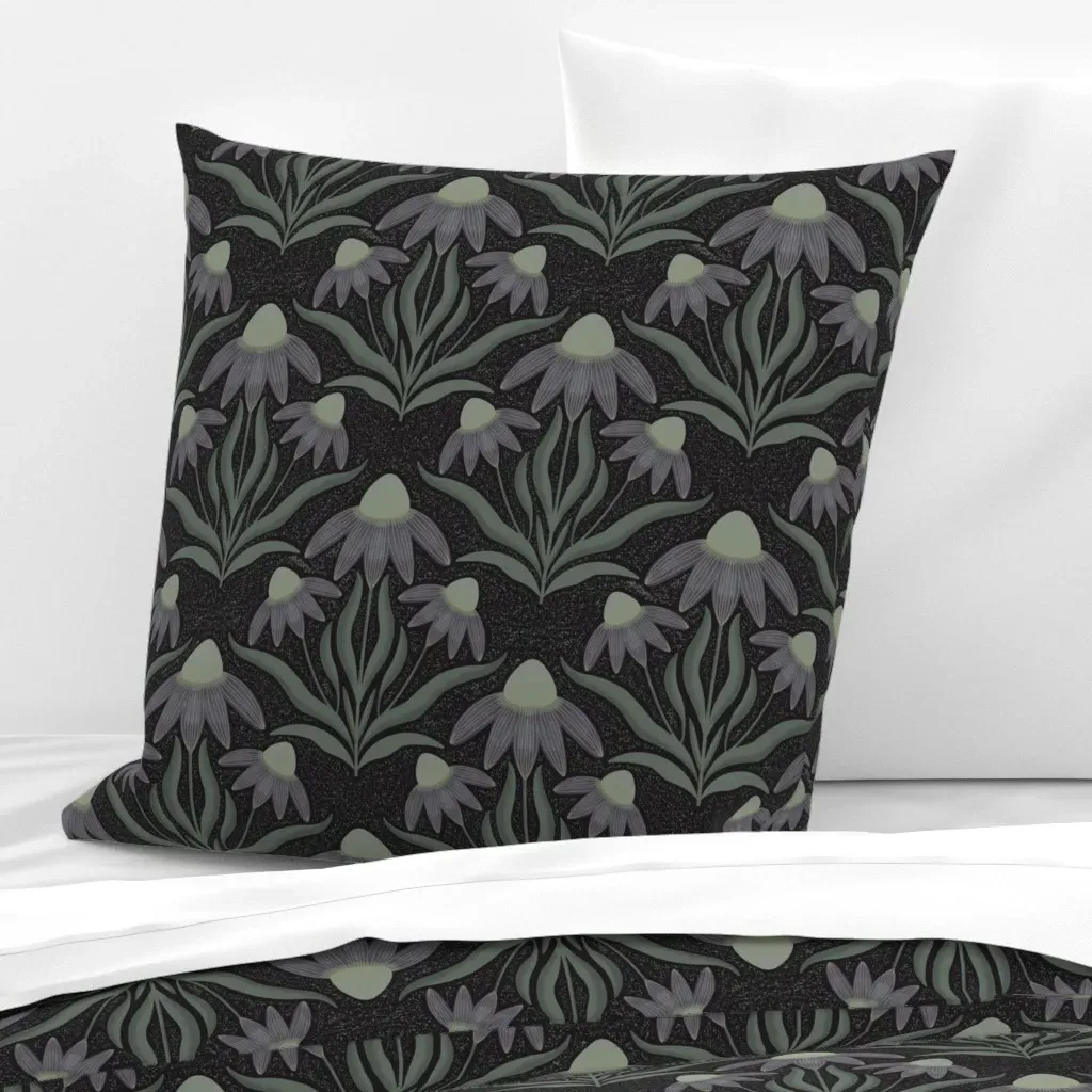 Coneflower Harmony Euro Pillow Sham - Purple product