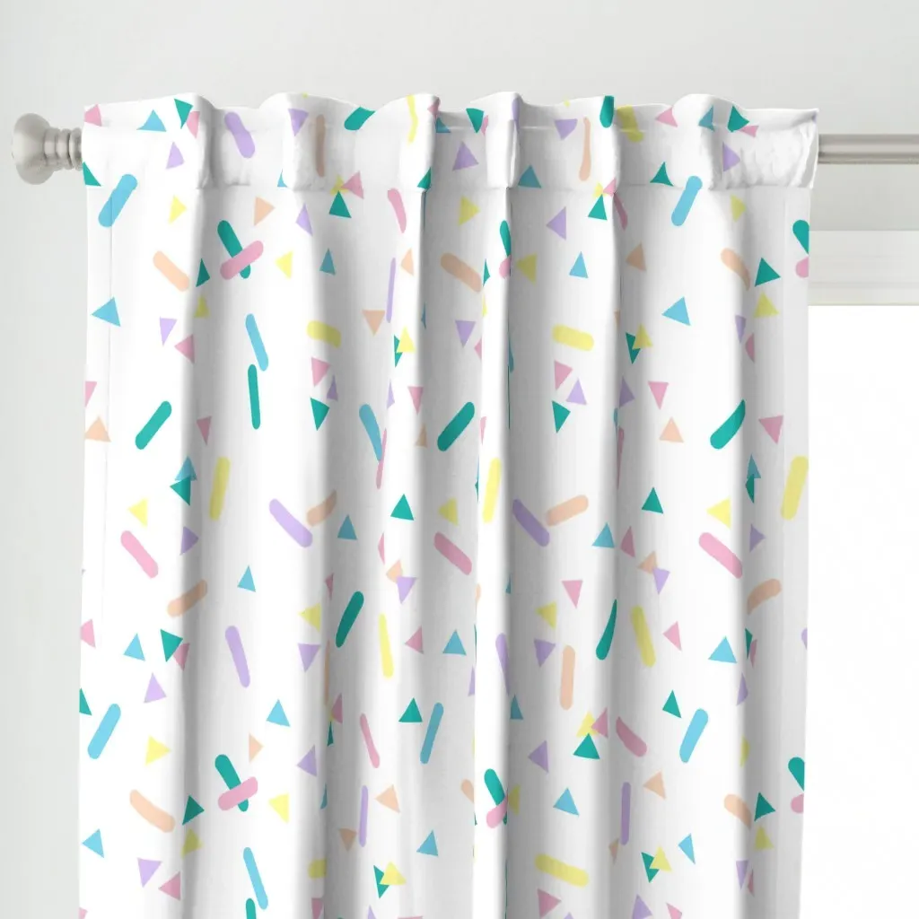 Confetti Curtain Panel - Light Pink alternate view