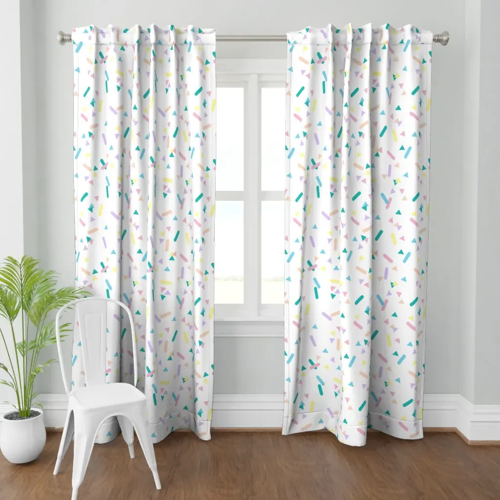 Confetti Curtain Panel - Light Pink product