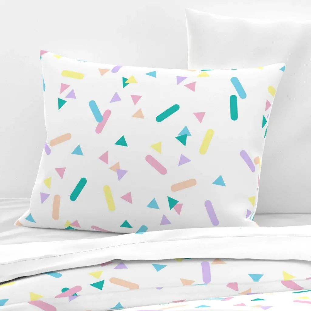 Confetti Standard Knife Edge Cushion Cover - Light Pink, Cotton Sateen product