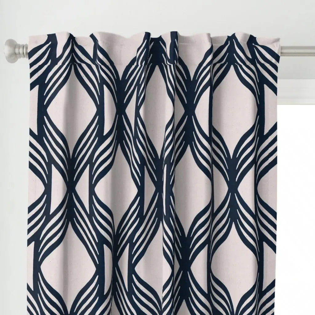 Conrad Curtain Panel - Indigo alternate view