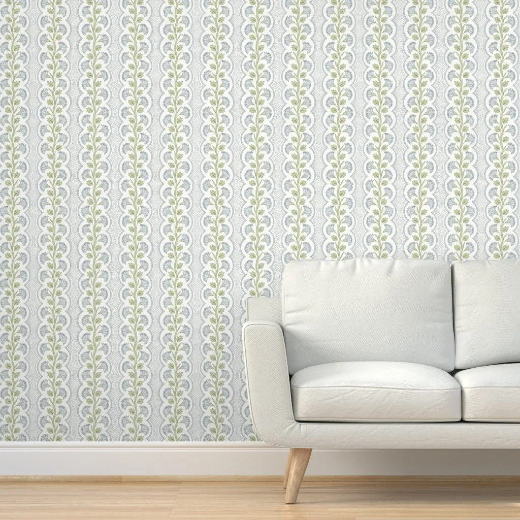 Constance Stripe Levin Removable Wallpaper - Blue product