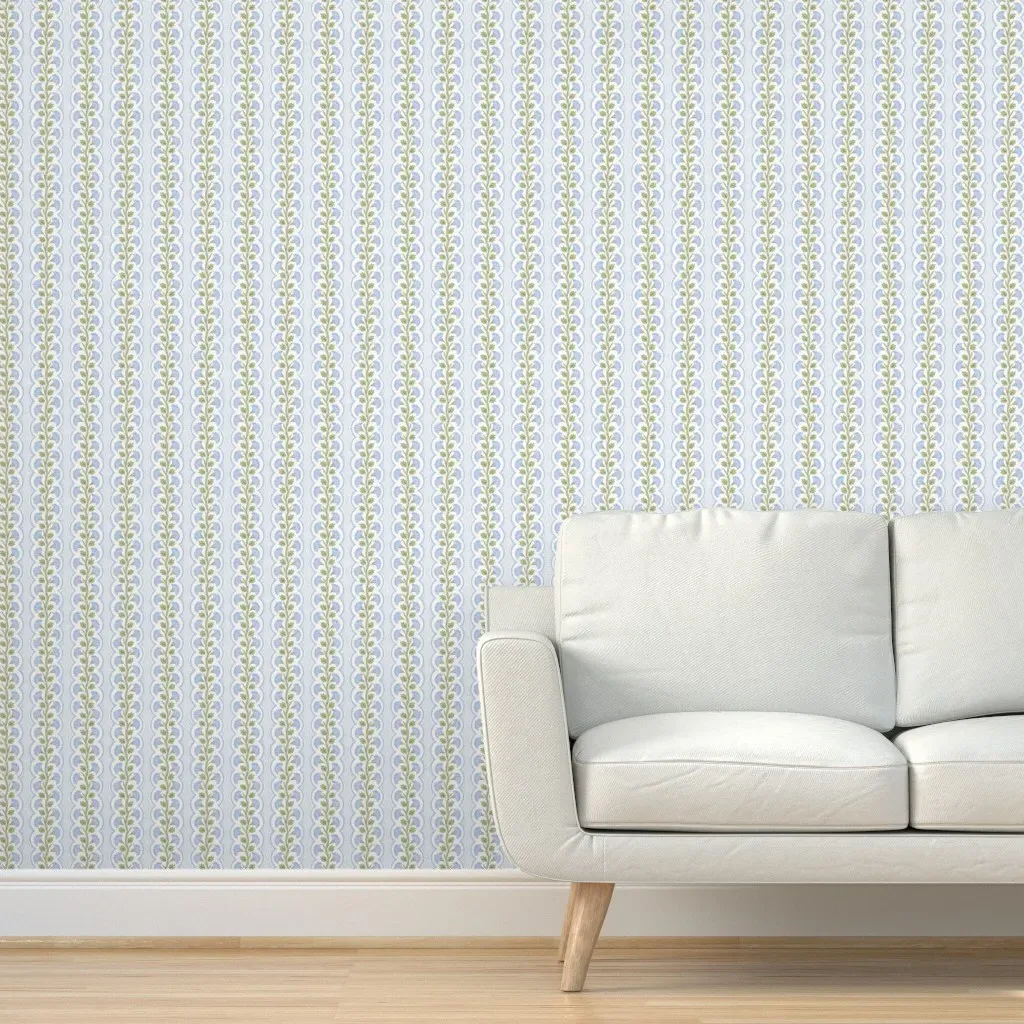 Constance Stripe Peel and Stick Wallpaper - Light Blue product