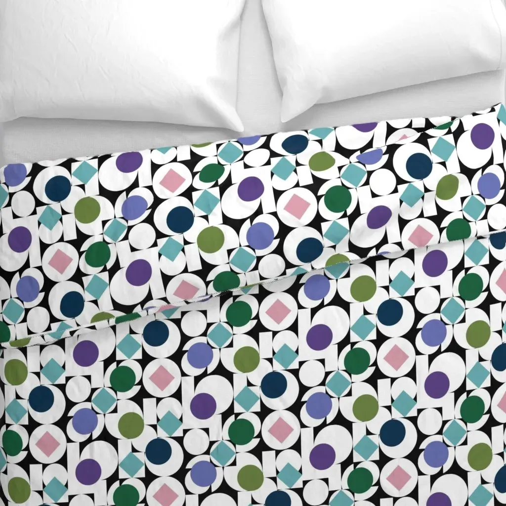 Construction Number One Duvet Cover - White alternate view