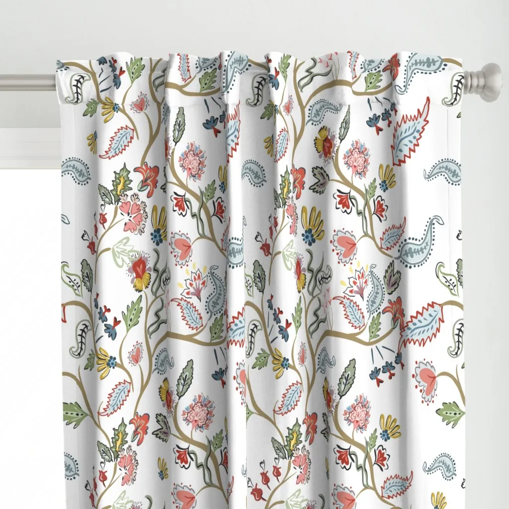 Contessa Curtain Panel - Red alternate view
