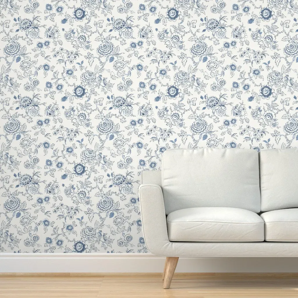 Convent Garden Classic Peel and Stick Wallpaper - Blue product