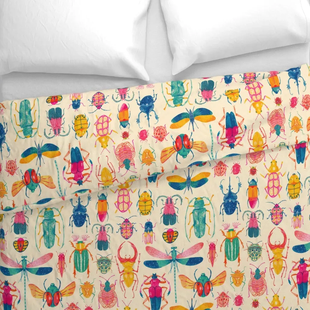 Cool Bugs Duvet Cover - Teal alternate view