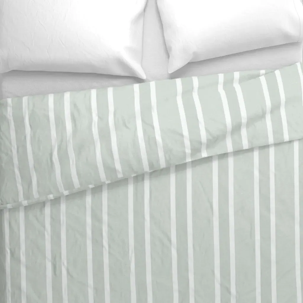 Copen Blue Hgtv SW Earthy Duvet Cover - Light Sage Green alternate view