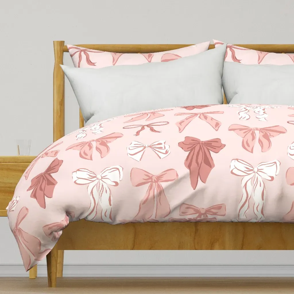 Coquette Feminine Demure Duvet Cover - Dusty Rose product