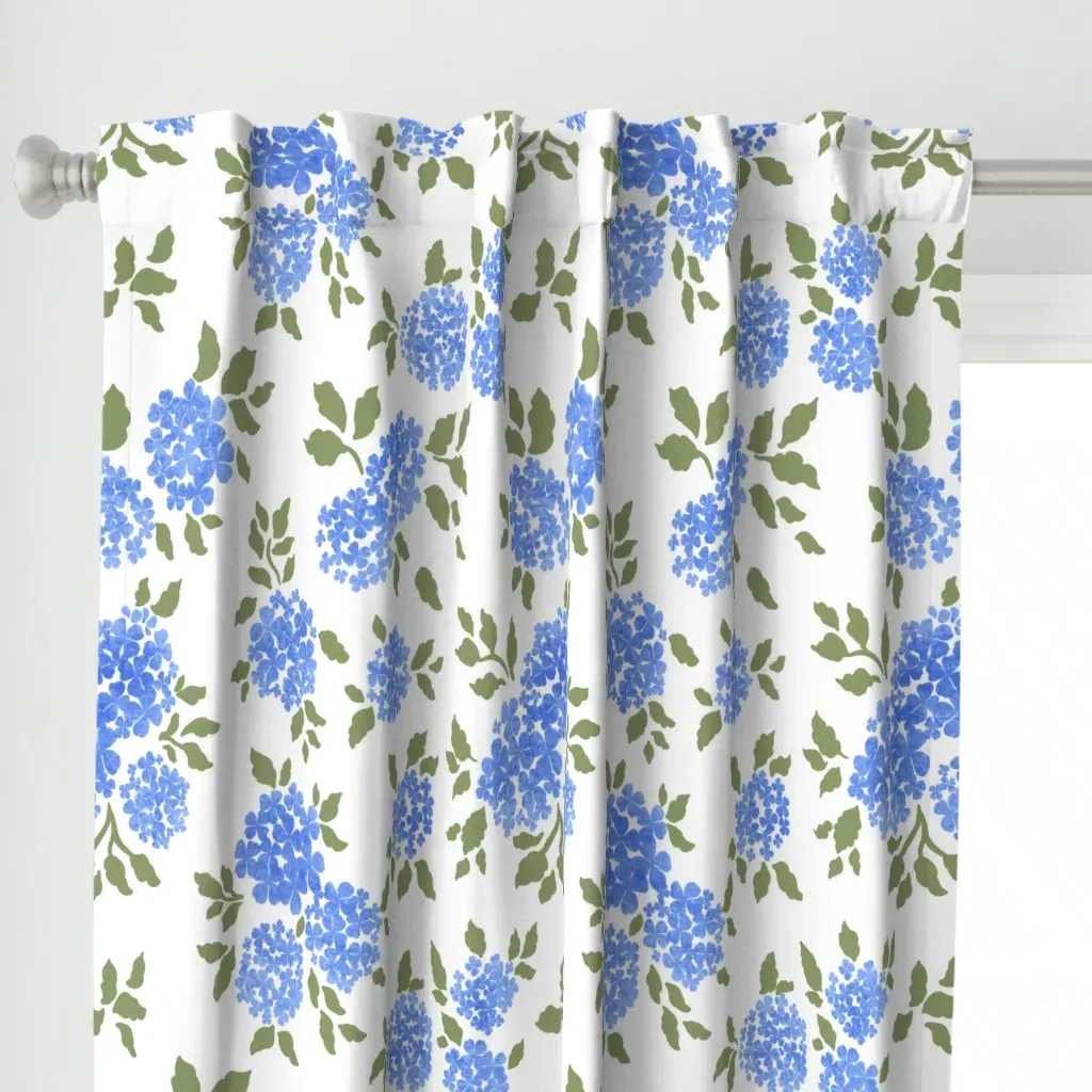 Cornflower Curtain Panel - Soft Blue alternate view