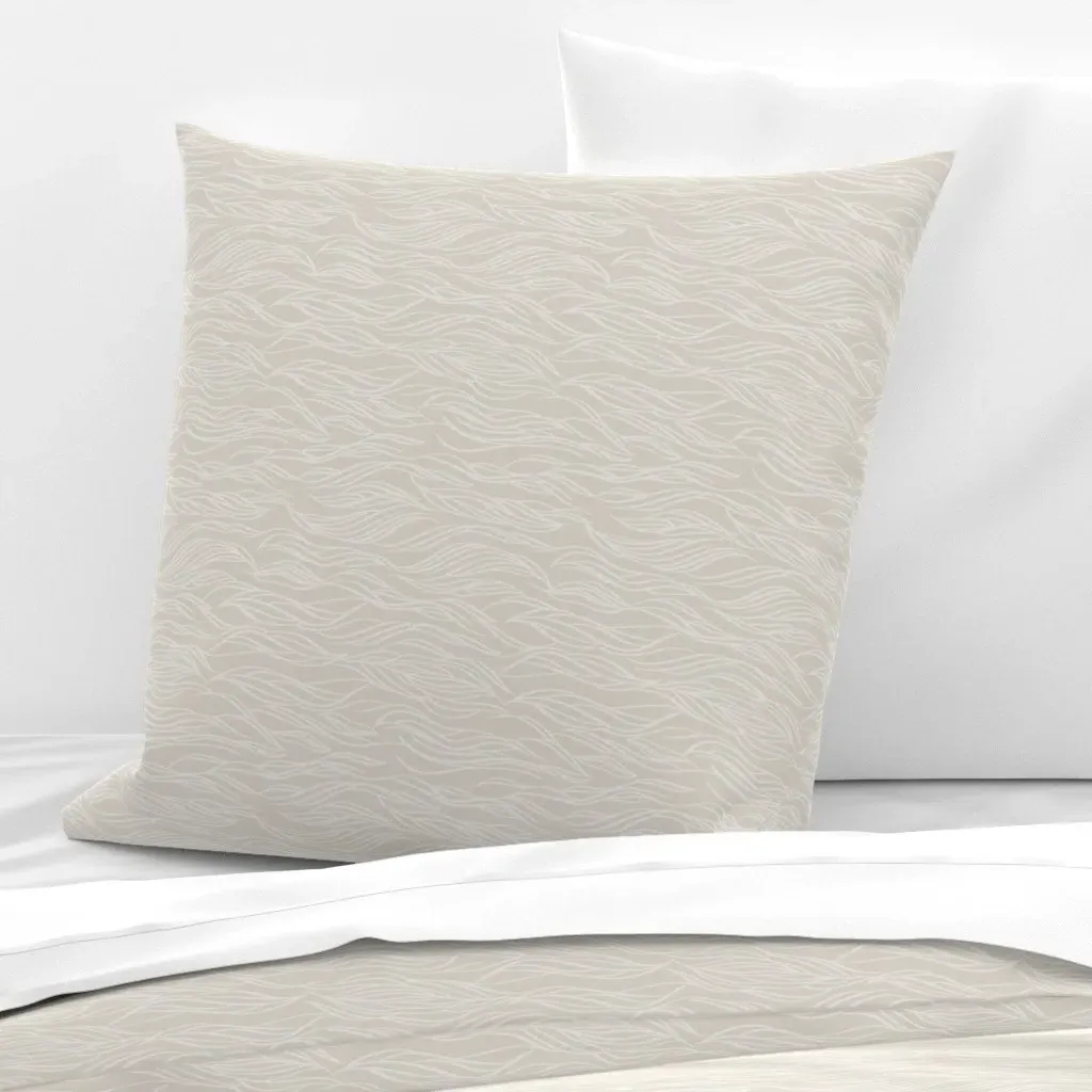 Coronado Island Waves Euro Pillow Sham - Off-White product