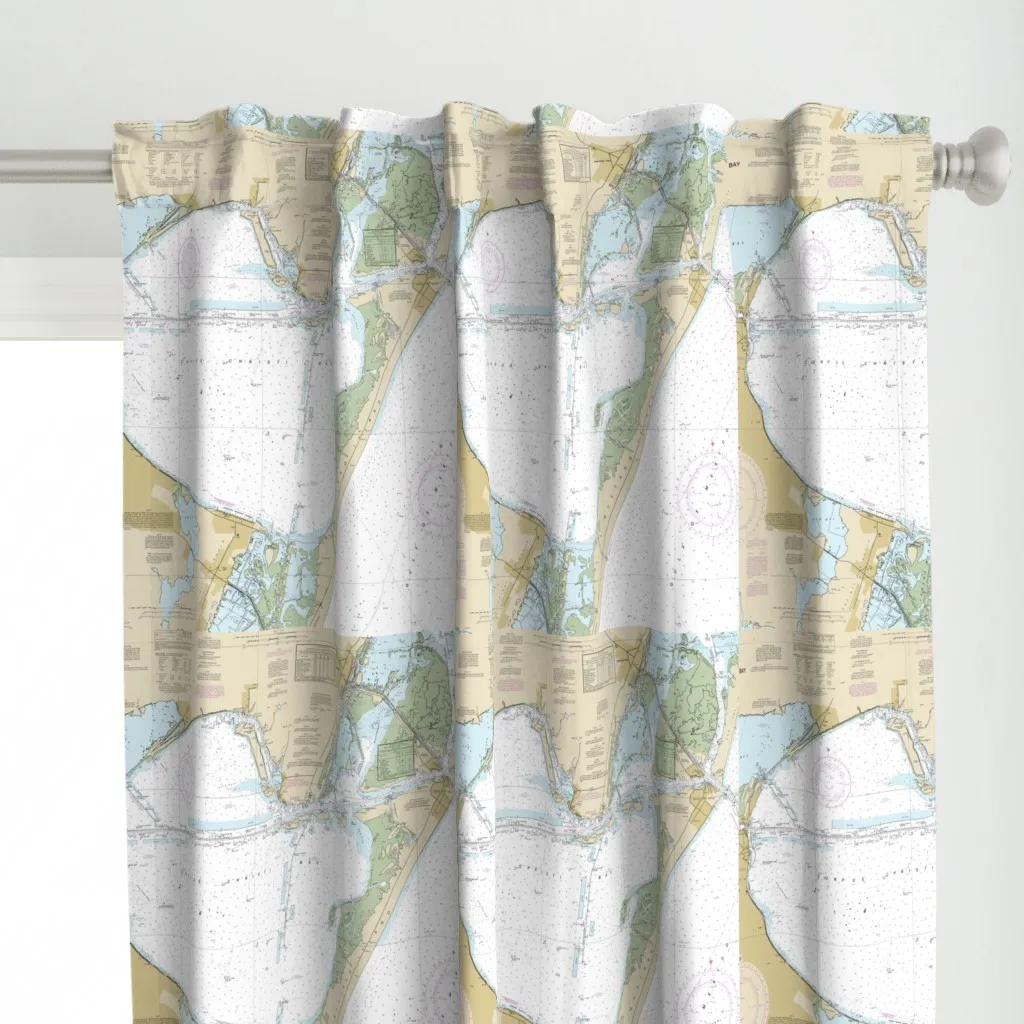 Corpus Christi Bay Curtain Panel - White alternate view