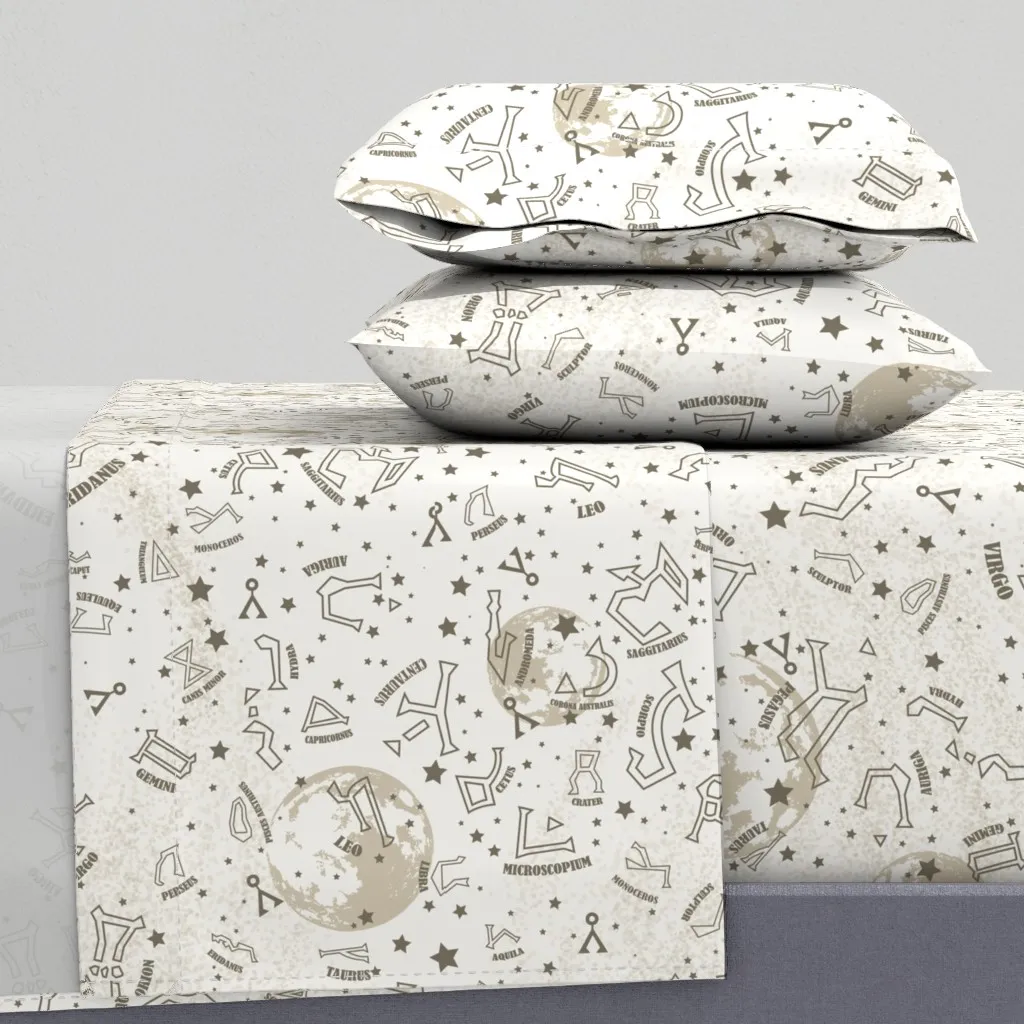 Cosmic Star Gate Twin Sheet Set - Beige product