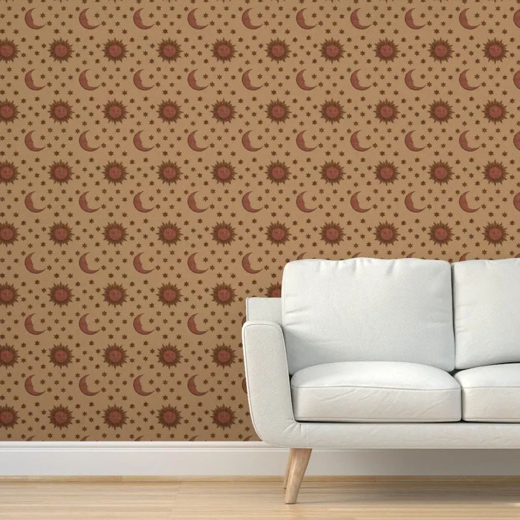 Cosmos Peel and Stick Wallpaper Removable - Terracotta product