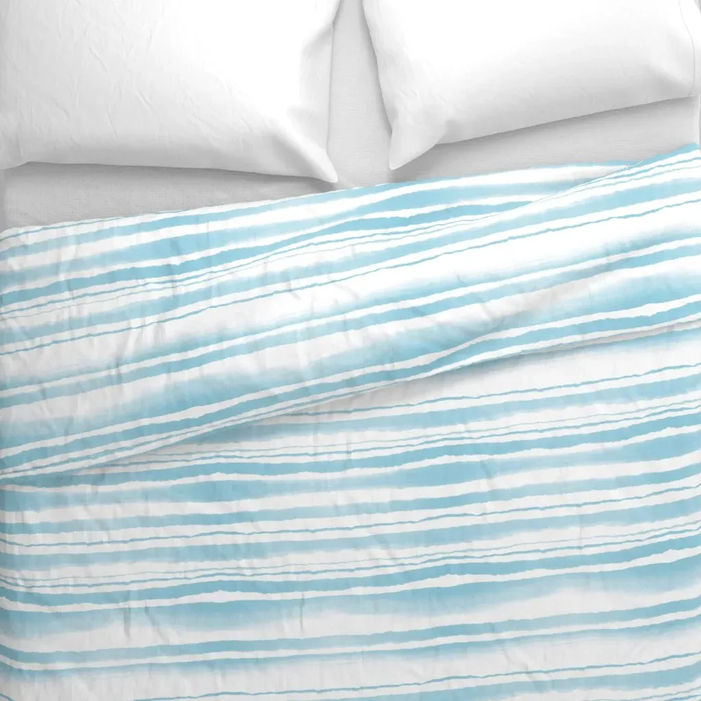Cote D'Azur Stripes Duvet Cover - Light Blue alternate view
