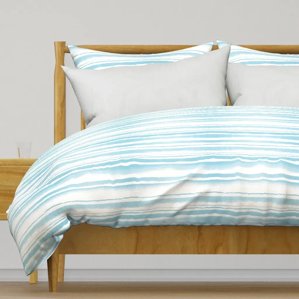 Cote D'Azur Stripes Duvet Cover - Light Blue product