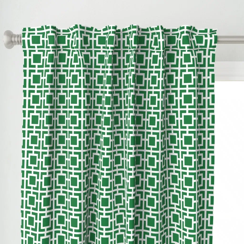 Country Club Green Curtain Panel - Hunter Green alternate view