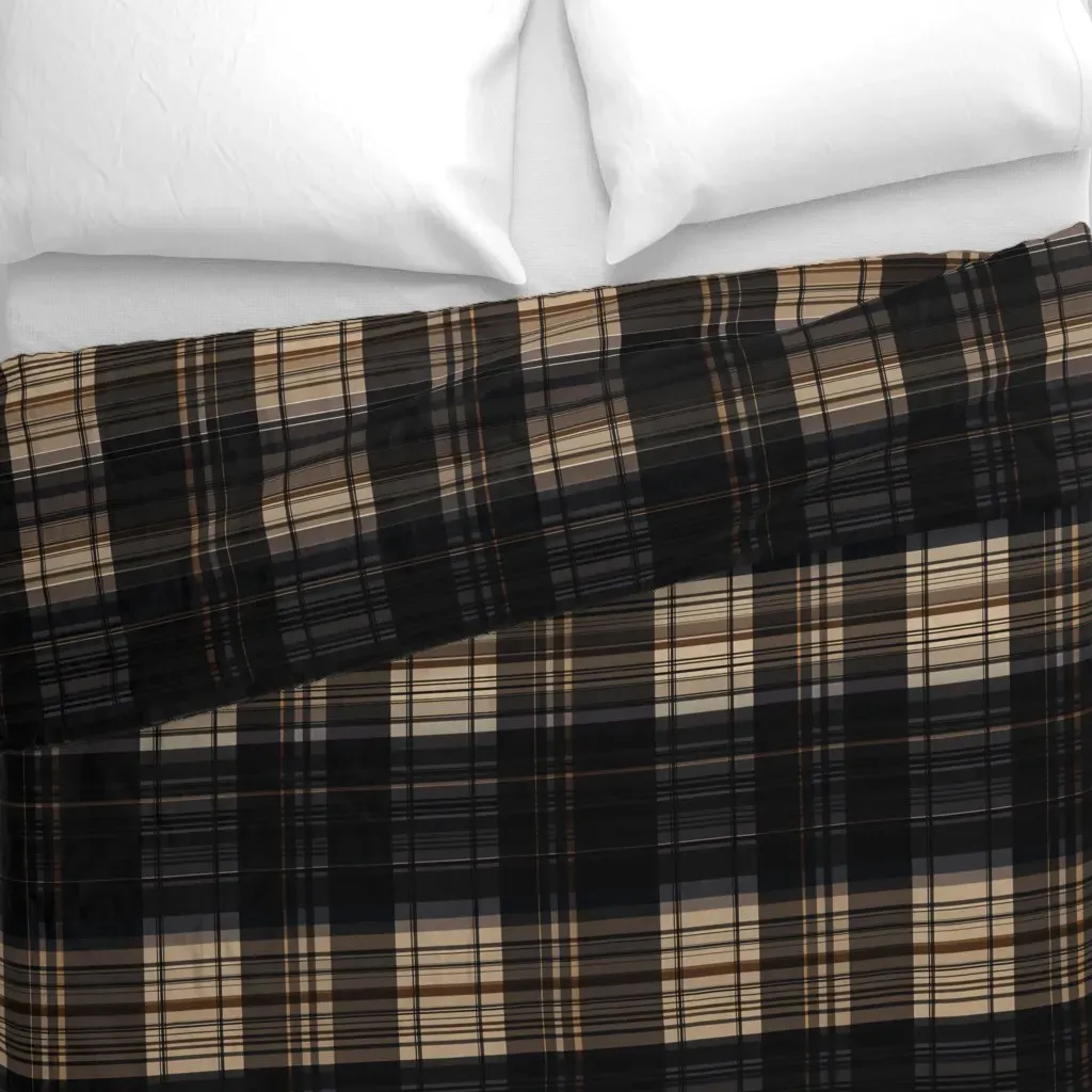 Country Estate Tartan Duvet Cover - Dark Brown alternate view