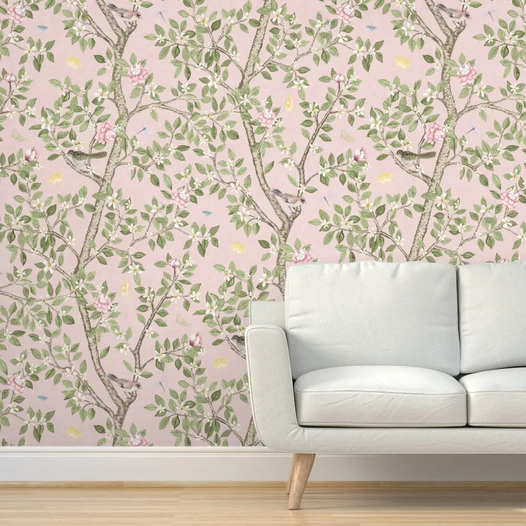 Courtney Citrus Grove Peel and Stick Wallpaper - Pink product