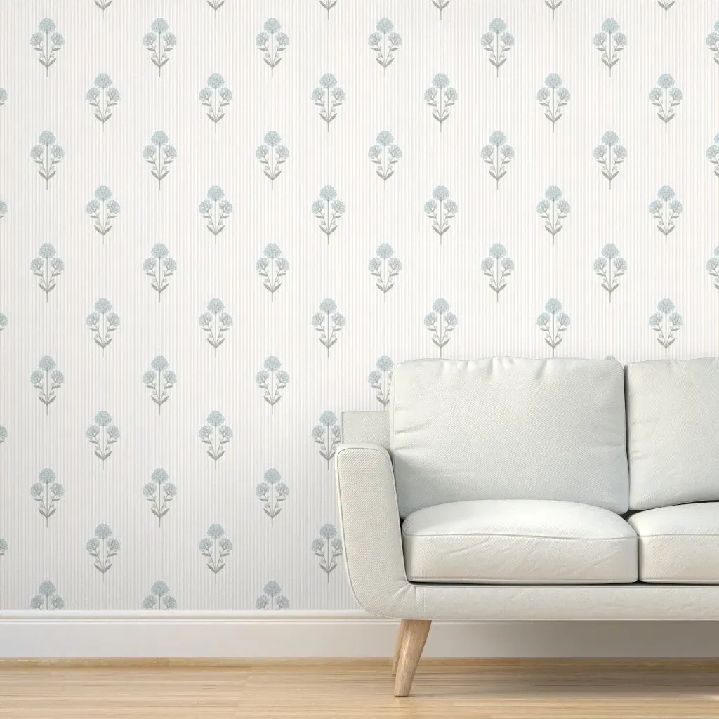 Cozy Cottage Peel and Stick Wallpaper - Light Blue product