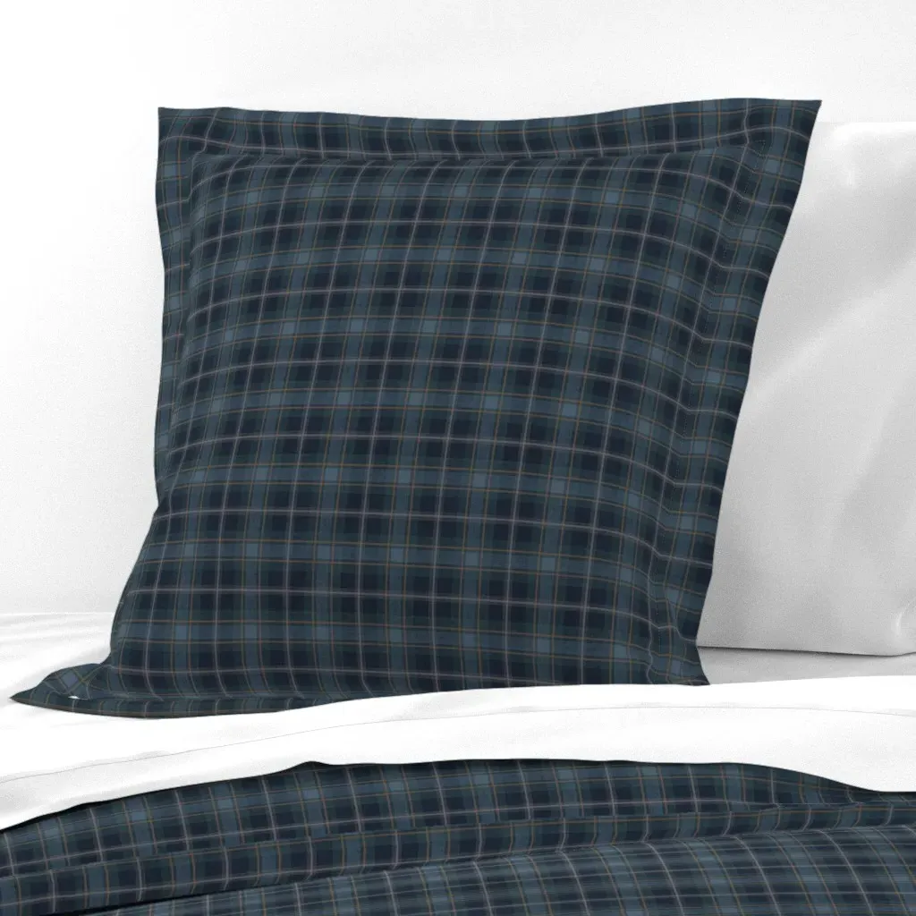 Cozy School Texture Plaid Euro Pillow Sham - Navy Blue product