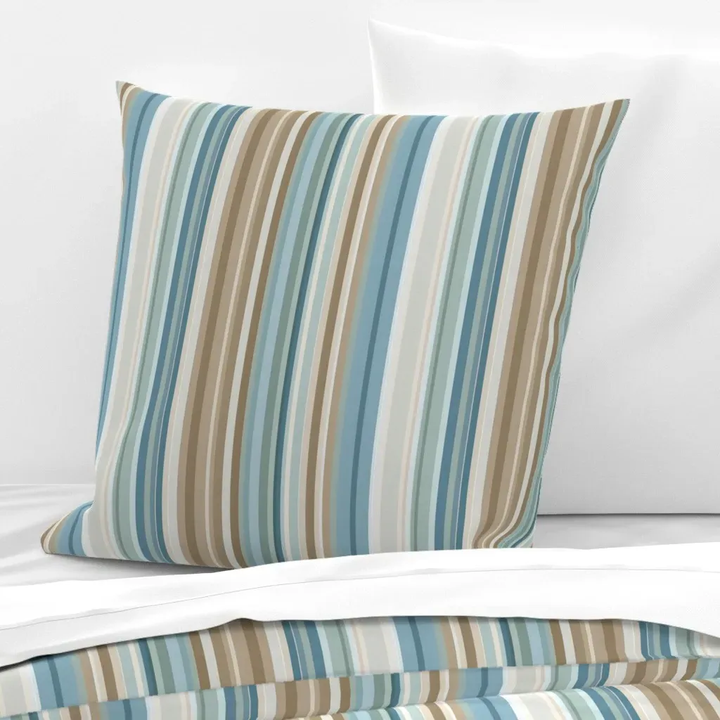 Cozy Stripes Euro Pillow Sham - Beige product