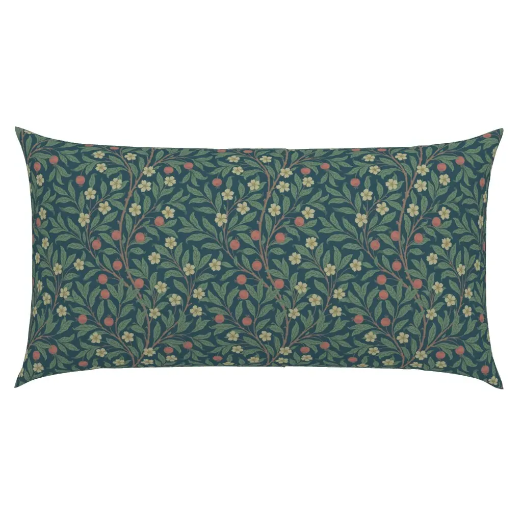 Crabapple In Lake King Pillow Sham - Teal product
