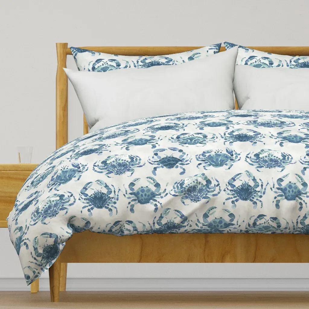 Crabathon Blue Crabs Large Duvet Cover - Blue product