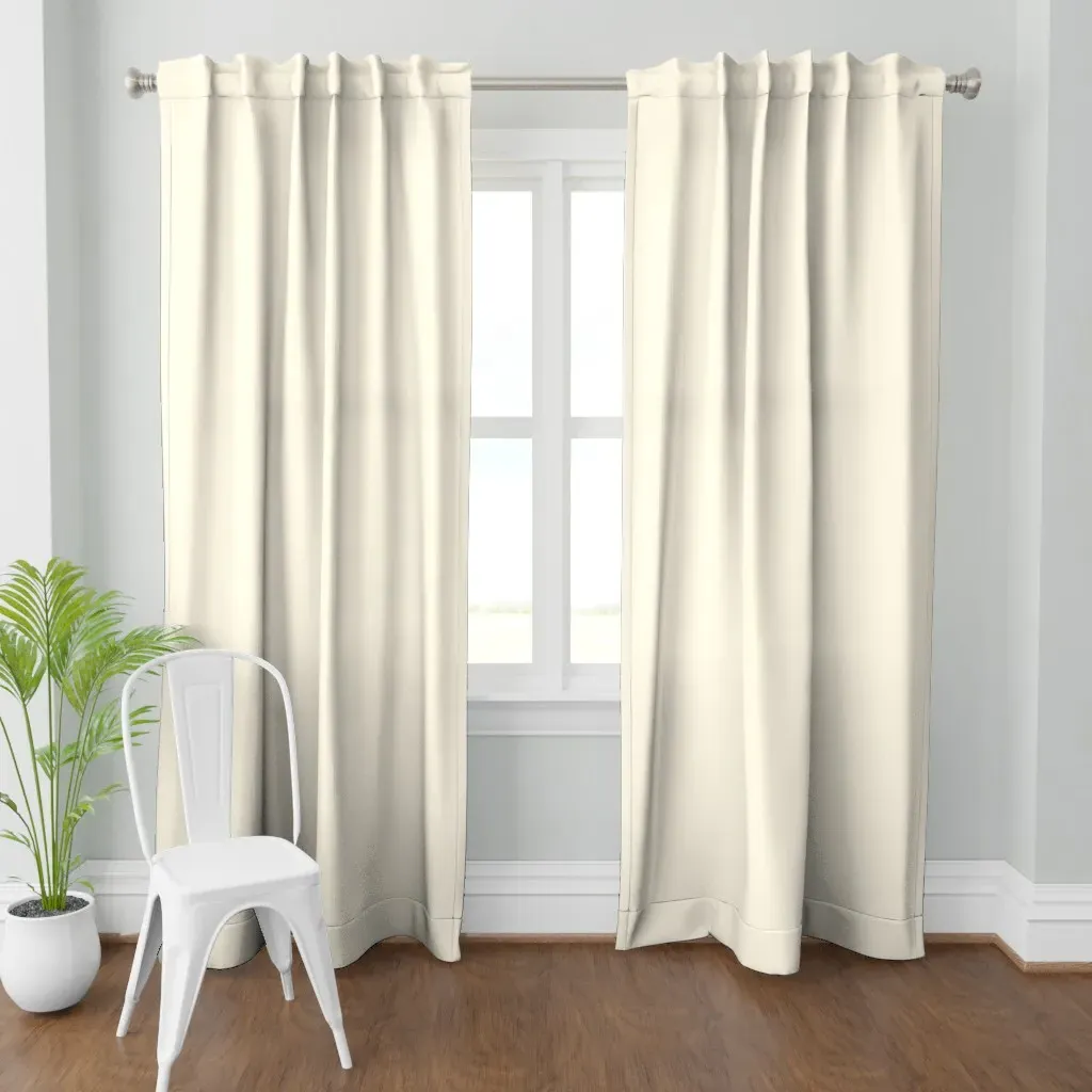Cream Linen Curtain Panel - Cream product