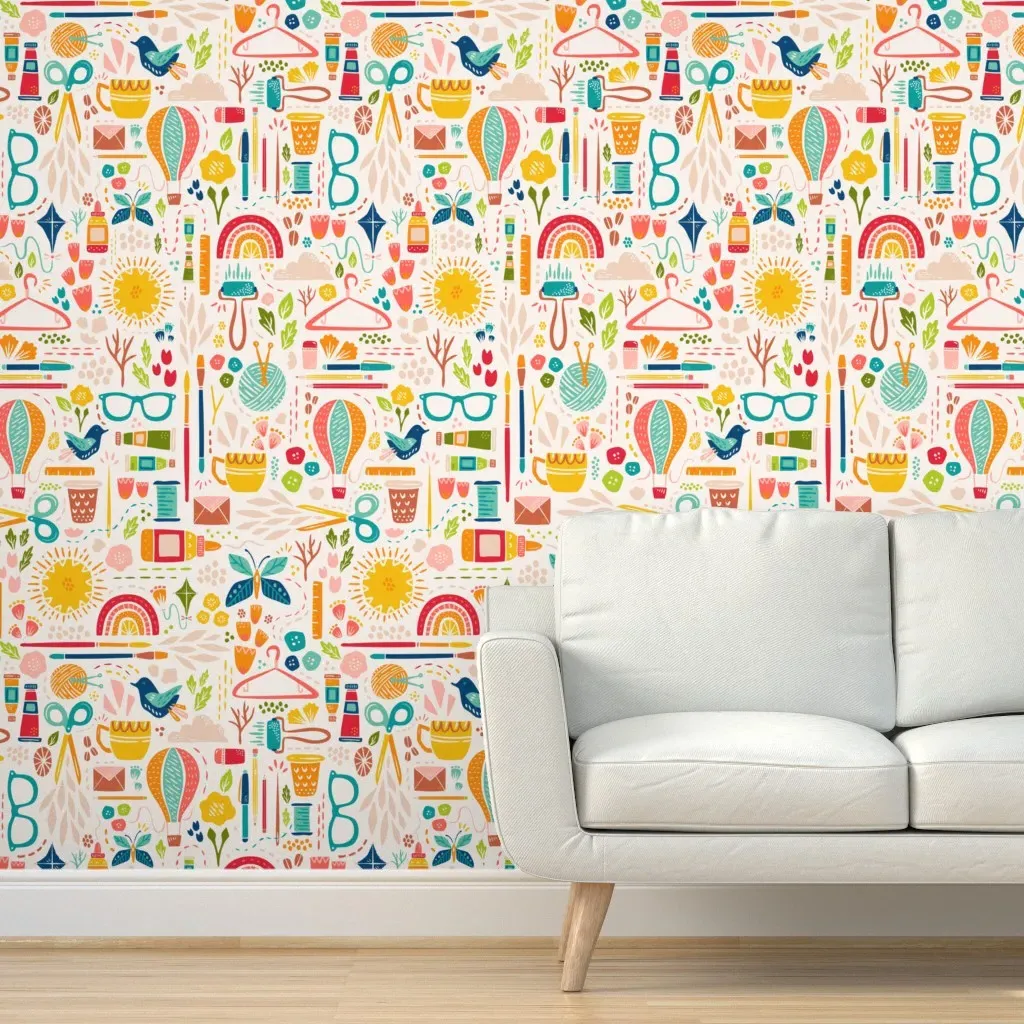 Create Joy Peel and Stick Wallpaper - Yellow, Pink product