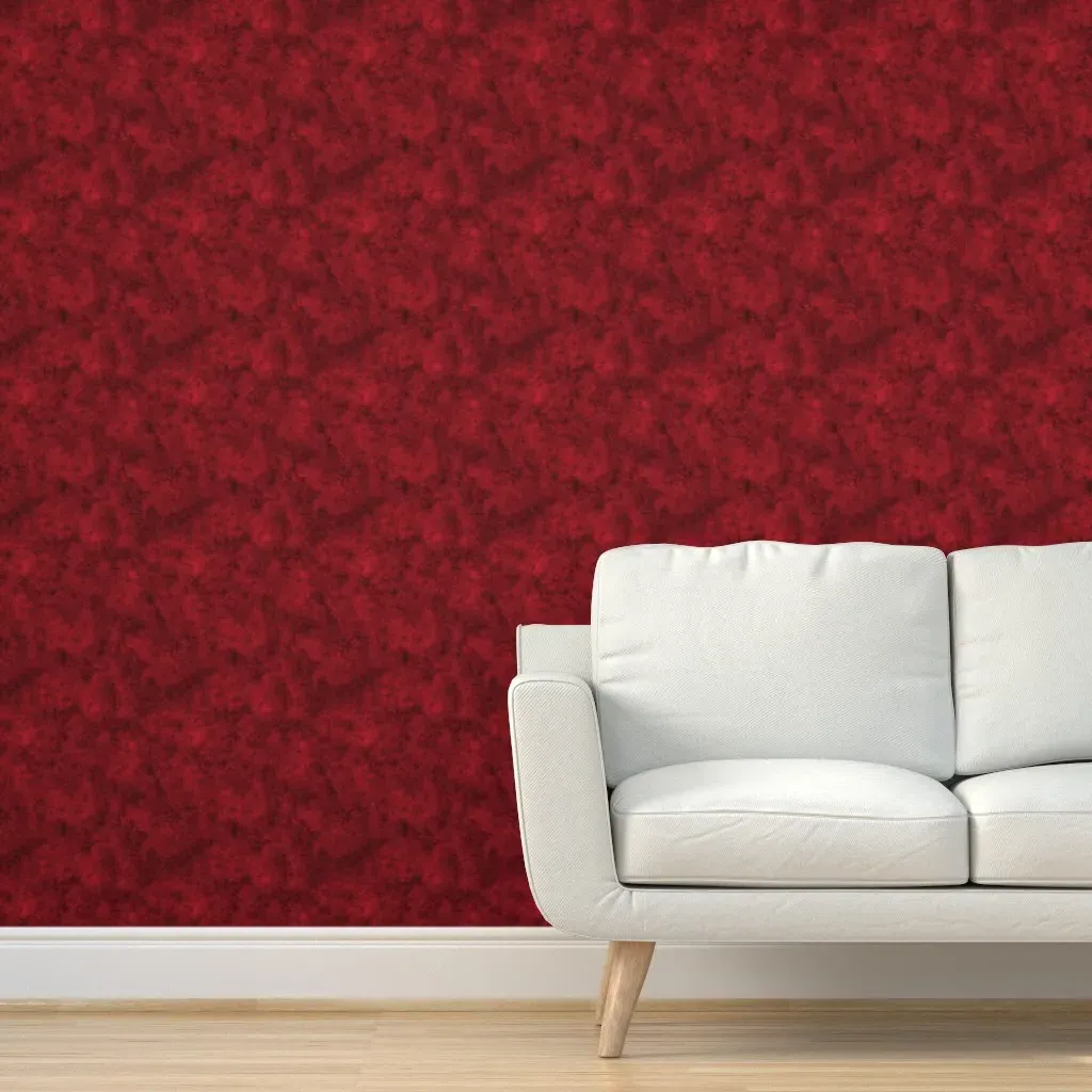 Crimson Marble Textured Peel and Stick Wallpaper - Crimson product