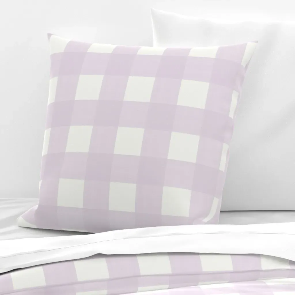 Cross Hatch Plaid Euro Pillow Sham - Lavender product