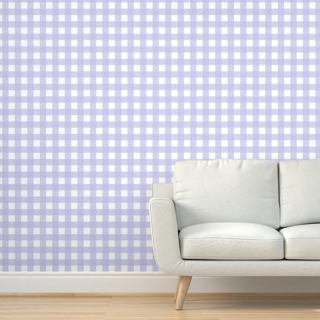 Cross Hatch Plaid Peel and Stick Wallpaper - Lavender product
