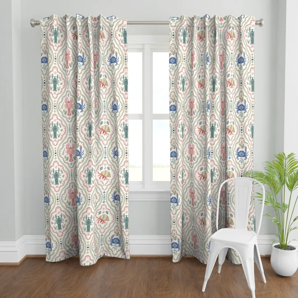 Crustacean Core Curtain Panel - Pink product
