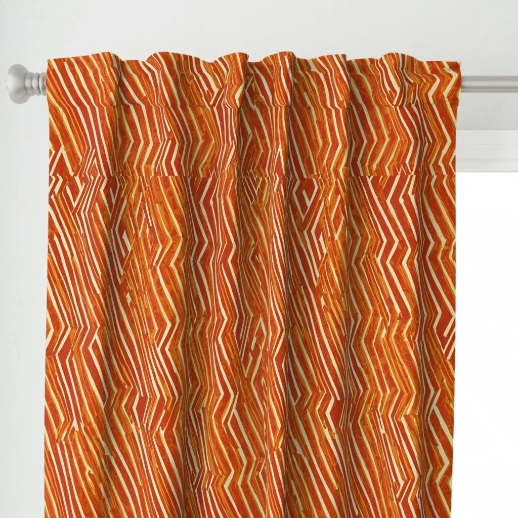 Curtain Panel - Orange alternate view