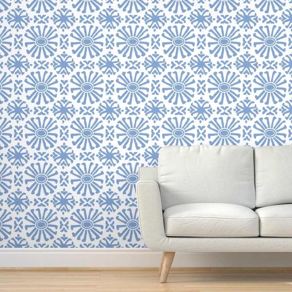 Cusco Peel and Stick Wallpaper - Periwinkle product
